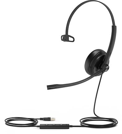 Yealink UH34 SE Mono UC USB-A Zestaw słuchawkowy Przewodowa Opaska na głowę Połączenia/muzyka USB Typu-A Czarny