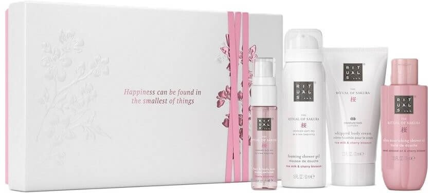 RITUALS_SET The Ritual Of Sakura pianka pod prysznic 50ml + krem do ciała 70ml + mgiełka do ciała 20ml + olejek pod prysznic 75ml