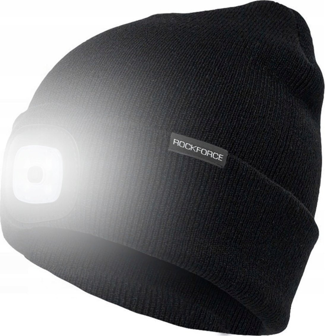 Rockforce Czapka zimowa z latarką LED USB