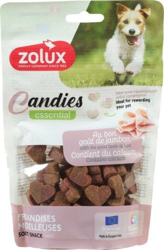 ZOLUX Miękkie przysmaki treningowe dla psa CANDIES mini serduszka 150g
