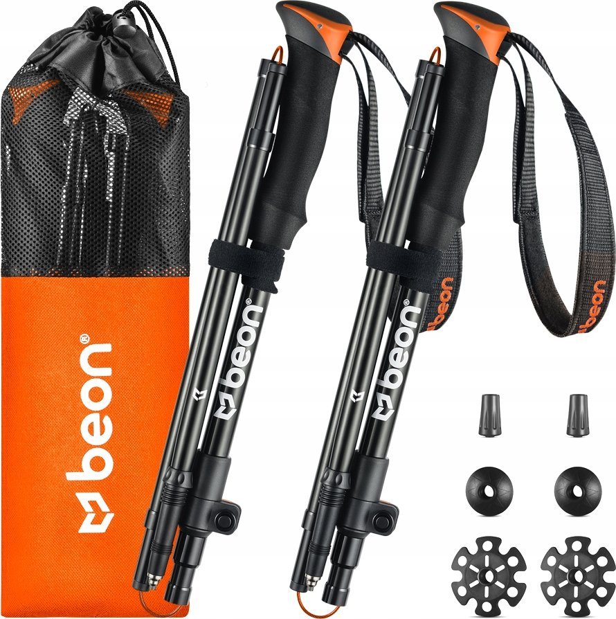 Beon Kije trekkingowe Beon Fold Lite Orange