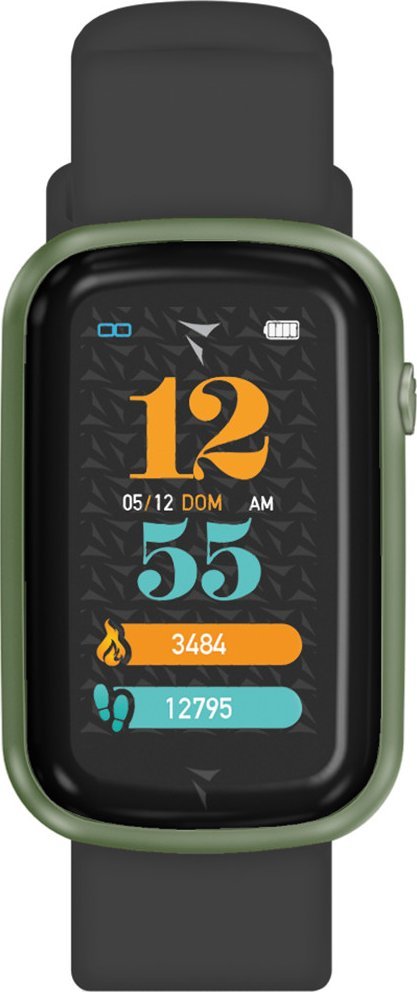 Smartwatch Techmade Smartwatch męski TM-STEPS-GRBK czarny pasek