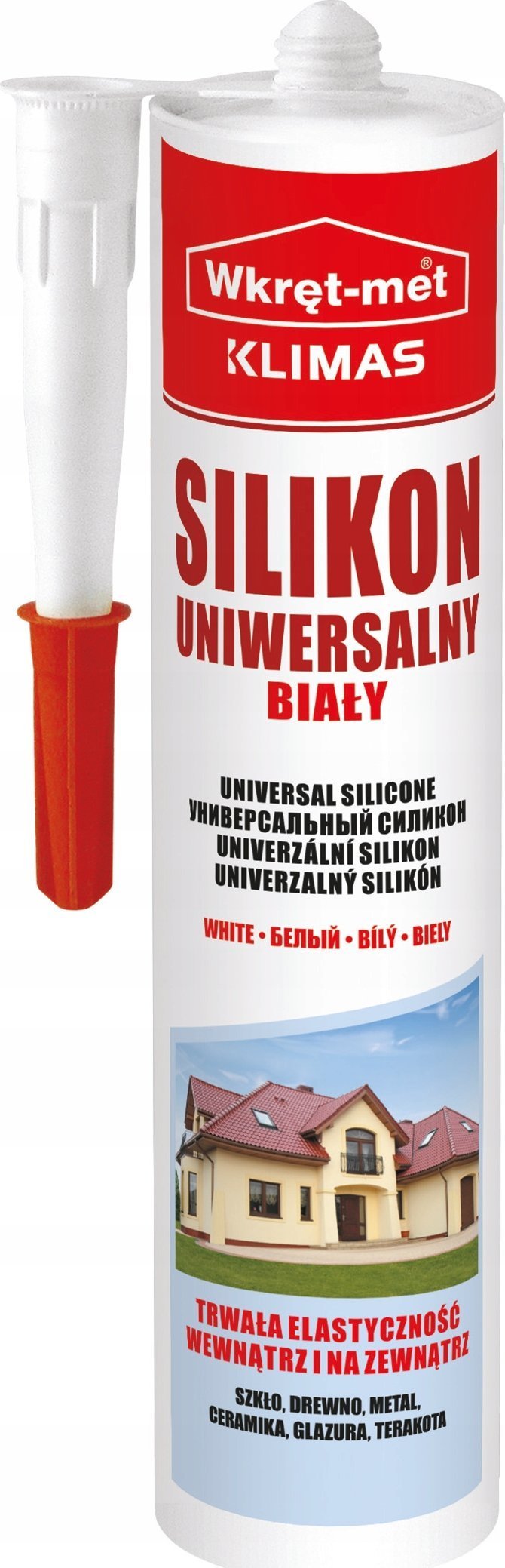 SILIKON UNIWERSALNY SUN-310-BI KARTUSZ 310 ml BIAŁY WKRĘT-MET KLIMAS