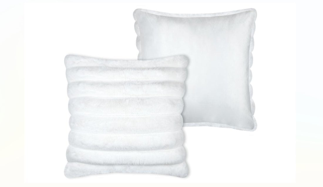 Poduszka dekoracyjna POLARY w grube prążki, 45 x 45 cm