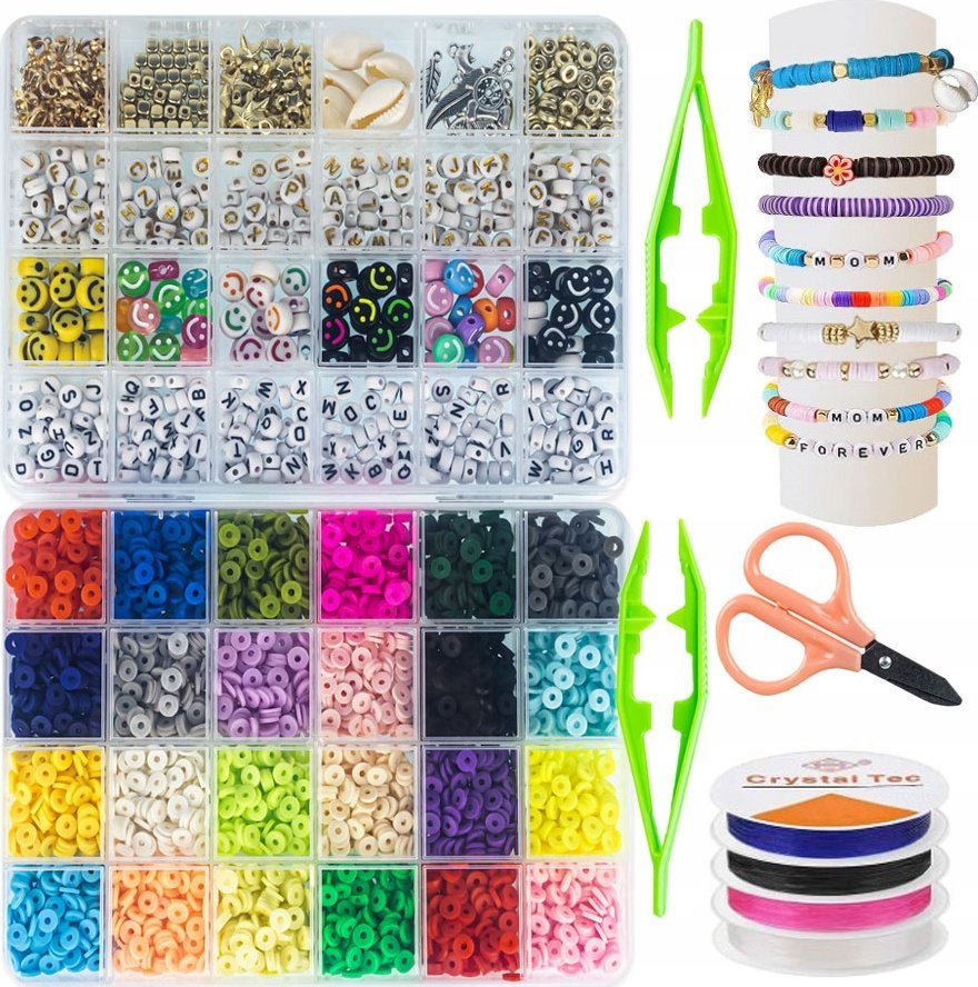 Zestaw Do Tworzenia Biżuterii Bransoletki Koraliki