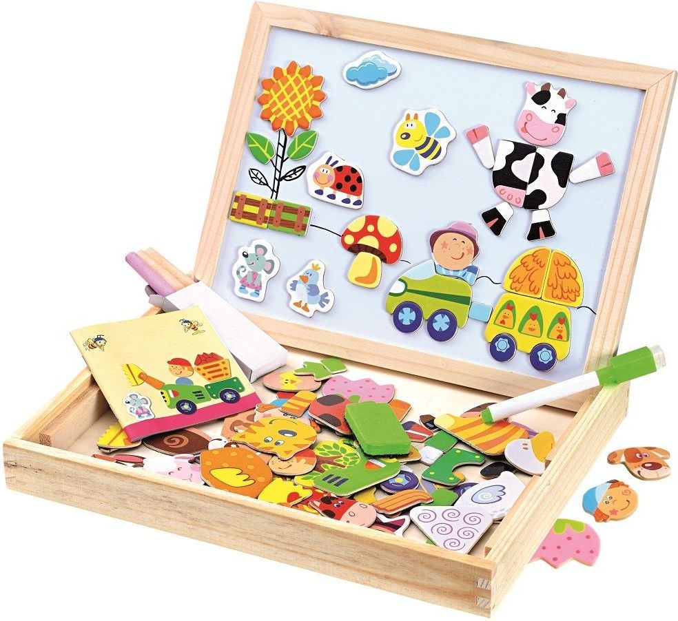 Bino Tablica dwustronna z magnesami