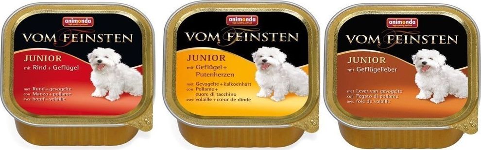 Animonda ANIMONDA Dog Vom Feinsten Junior MIX Smaków 6 x 150g