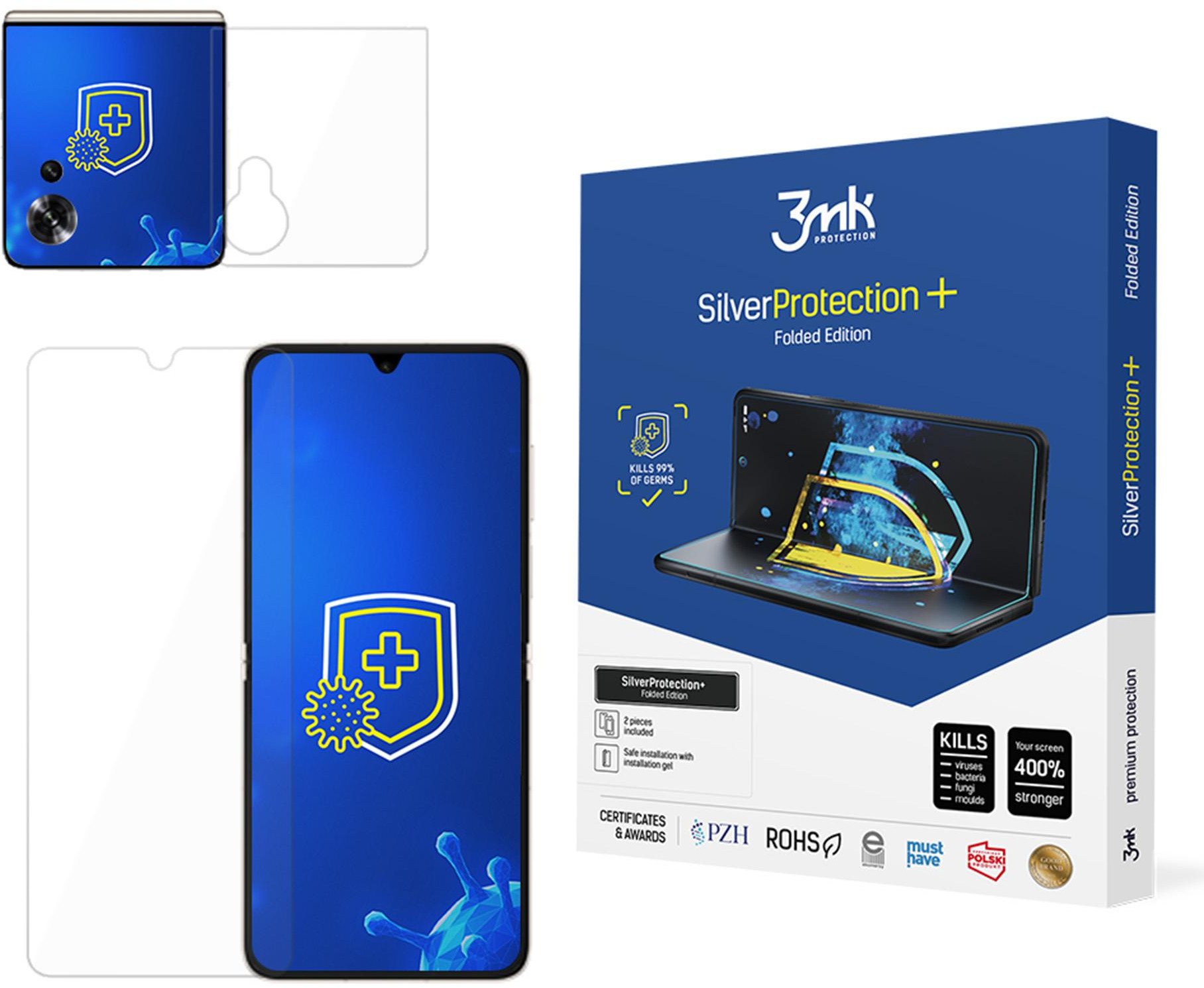 HONOR MAGIC V FLIP - 3MK SILVERPROTECTION+ FOLDED EDITION