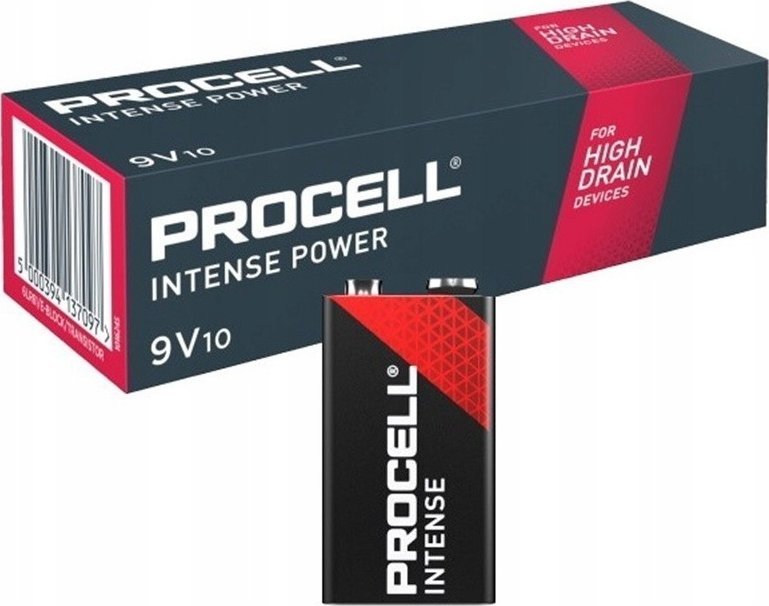 Duracell Bateria Duracell alkaliczna 6LR61 9V Procell Intense - 10 sztuk
