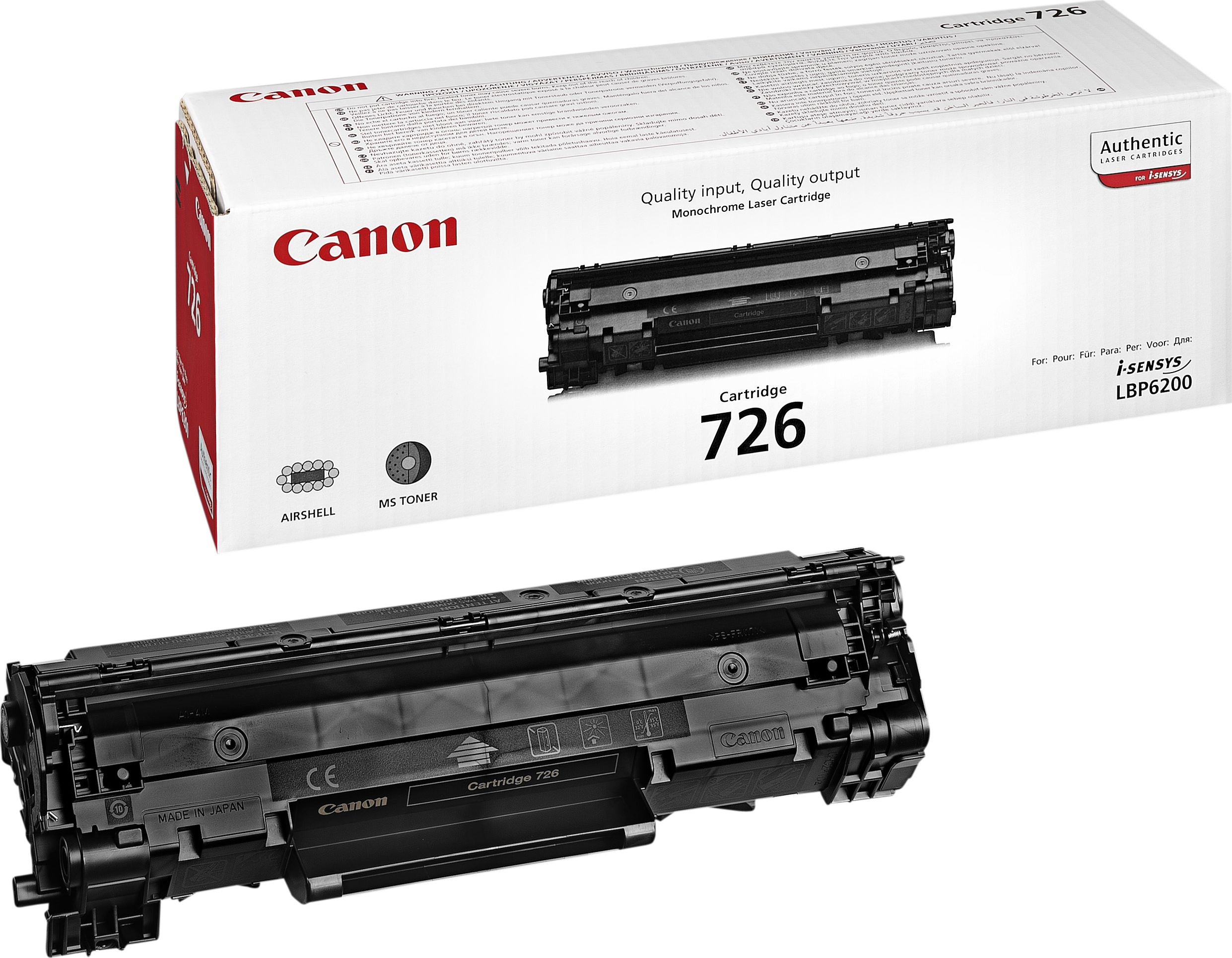 Toner Canon CRG-726 Black Oryginał (3483B002)