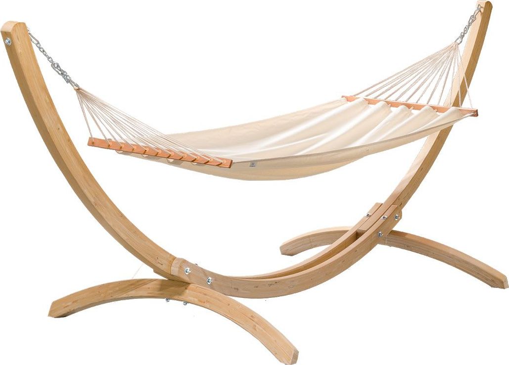 Elior Drewniany hamak ogrodowy ecru - Cabana (E11999Ola)