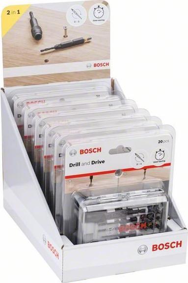 Wiertło Bosch ZESTAW KOŃCÓWEK WKRĘCAJĄCYCH + WIERTŁA 20SZT.