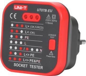 Uni-T Tester gniazd sieciowych z funkcją sprawdzania RCD UT-07B-EU UNI-T
