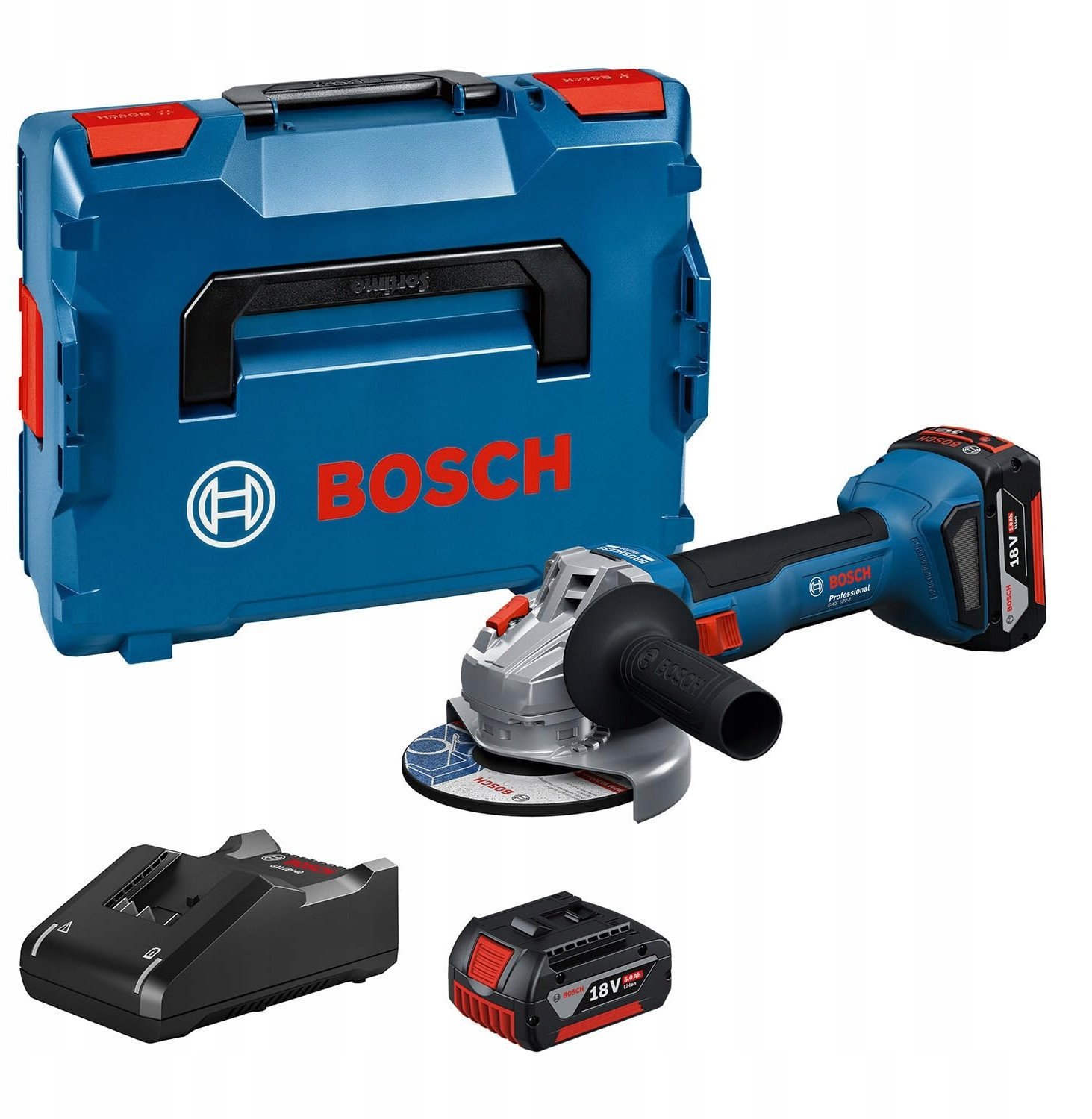 GWS18V-8 SZLIF KĄT (125mm 2x5.0Ah LB)