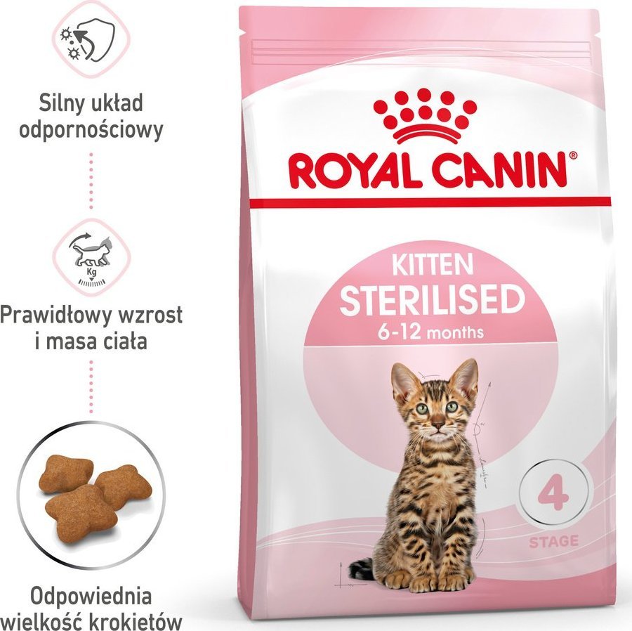 Royal Canin Kitten Sterilised 2kg + gratis