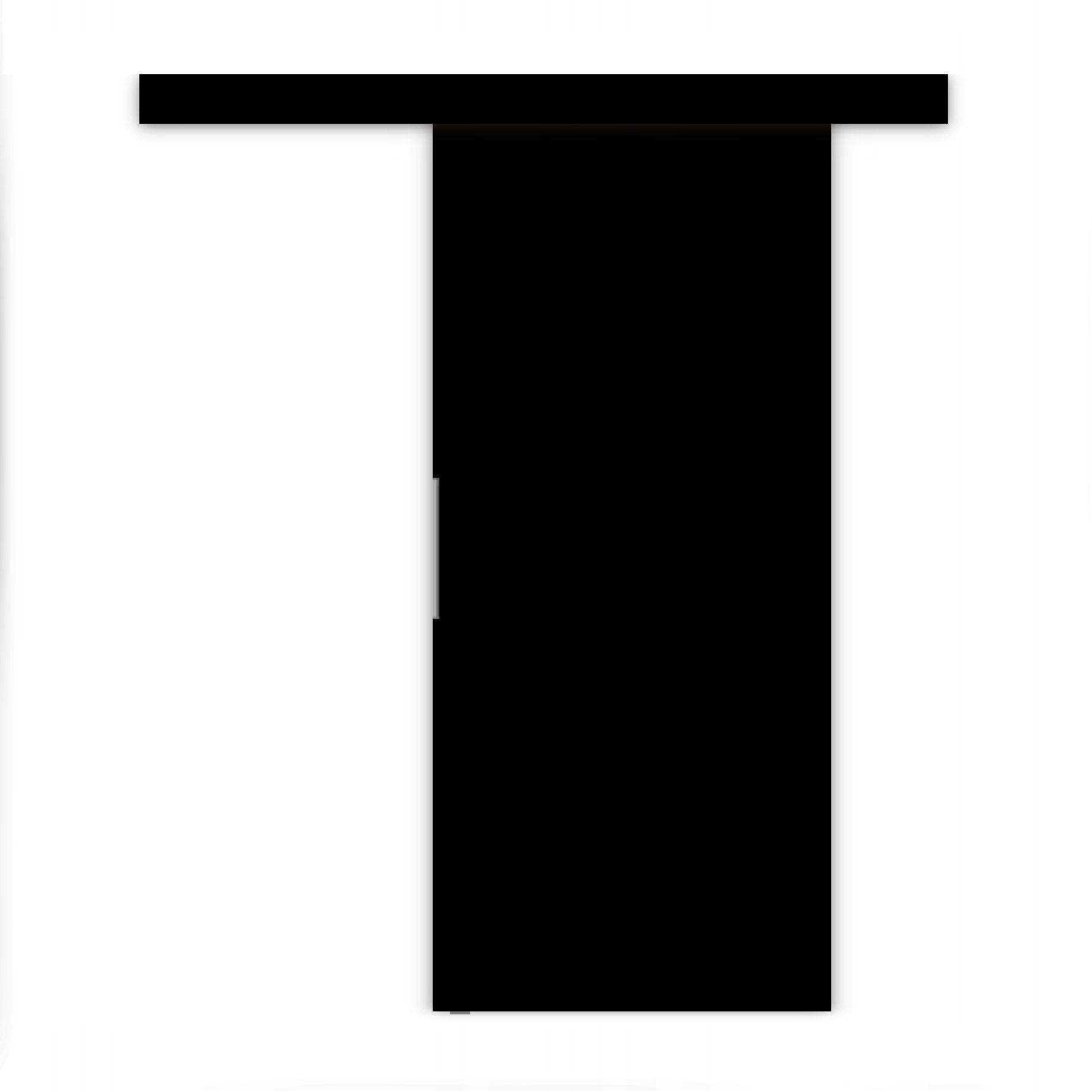 Homedoors Drzwi przesuwne 90 ścienne ALFA czarny marmur 95+ system przesuwany