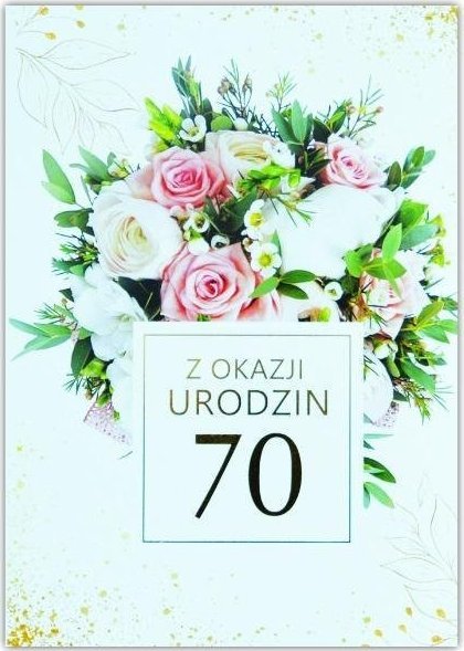 Trend Kartka okolicznościowa Urodziny 70