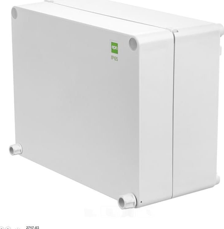 Elektro-Plast INDUSTRIAL Puszka hermetyczna n/t 220x170x107 z zawiasami IP65 szara 2717-03