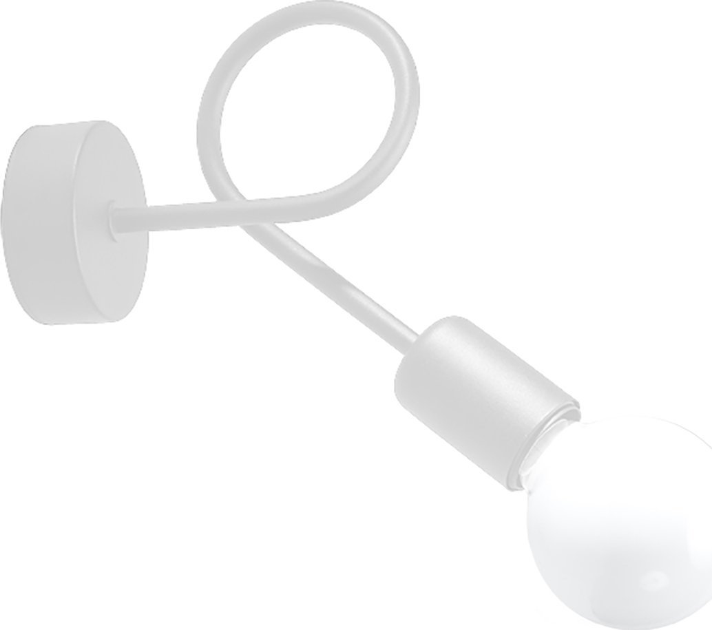 Kinkiet Sollux Lighting SOLLUX Kinkiet LOOP biały 1 x E27 SL.1430