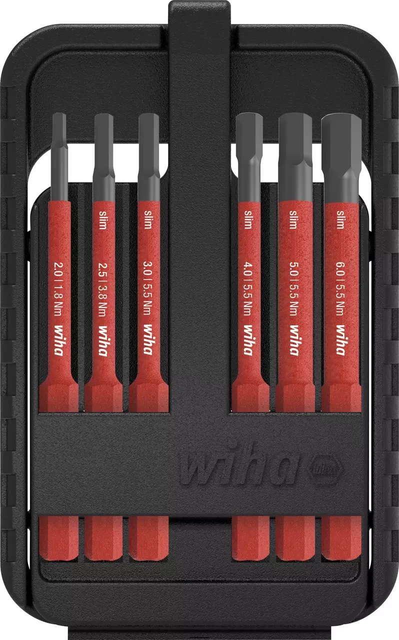 Wiha Zestaw bitów 6-kątnych slimBit (43156)
