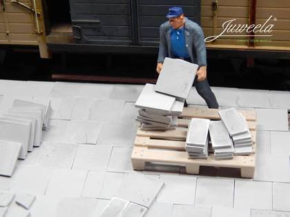 Juweela : Płyta chodnikowa - Jasnoszara - Prostokątna (260 szt)