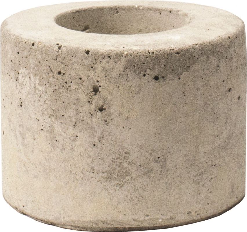 Aladine Świecznik z Betonu H: 5,5 cm D: 7 cm