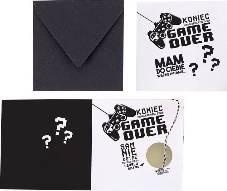 ZDRAPKA Czy będziesz moim Świadkiem Game Over UNIWERSALNA (+koperta)