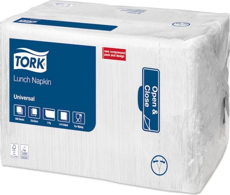 Tork Tork 509300, White, Monochromatic, 162 mm, 162 mm, 855 g, 16.3 cm