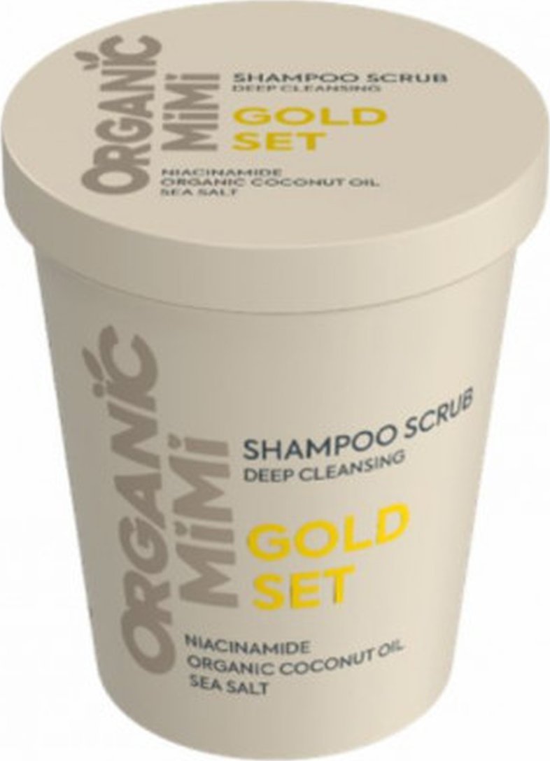 Organic Mimi Szampon-peeling oczyszczający Gold Set 310g