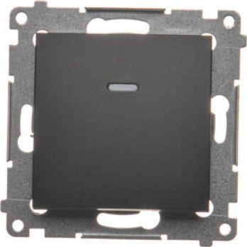 Kontakt-Simon Łącznik jednobiegunowy Kontakt Simon 54 DW1AL.01/49 z podświetleniem LED moduł 16AX, 250V~, zaciski śrubowe