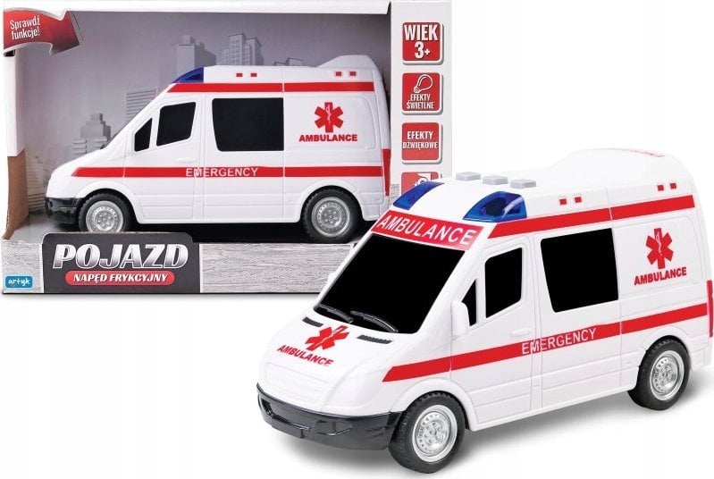 Pojazd z napędem frykcyjnym Karetka Pogotowia Funny Toys For Boys 143007
