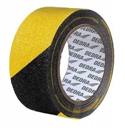 Taśma antypoślizgowa 50mmx18m, żółto-czarna