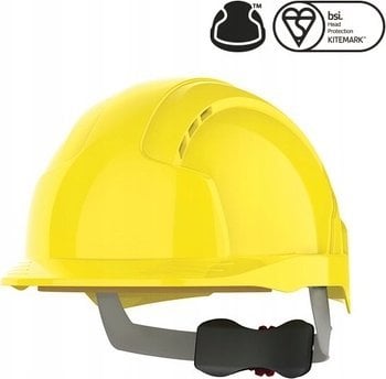 JSP Hełm ochronny EVOLite®, regulacja na pokrętło, wentylowany, żółty