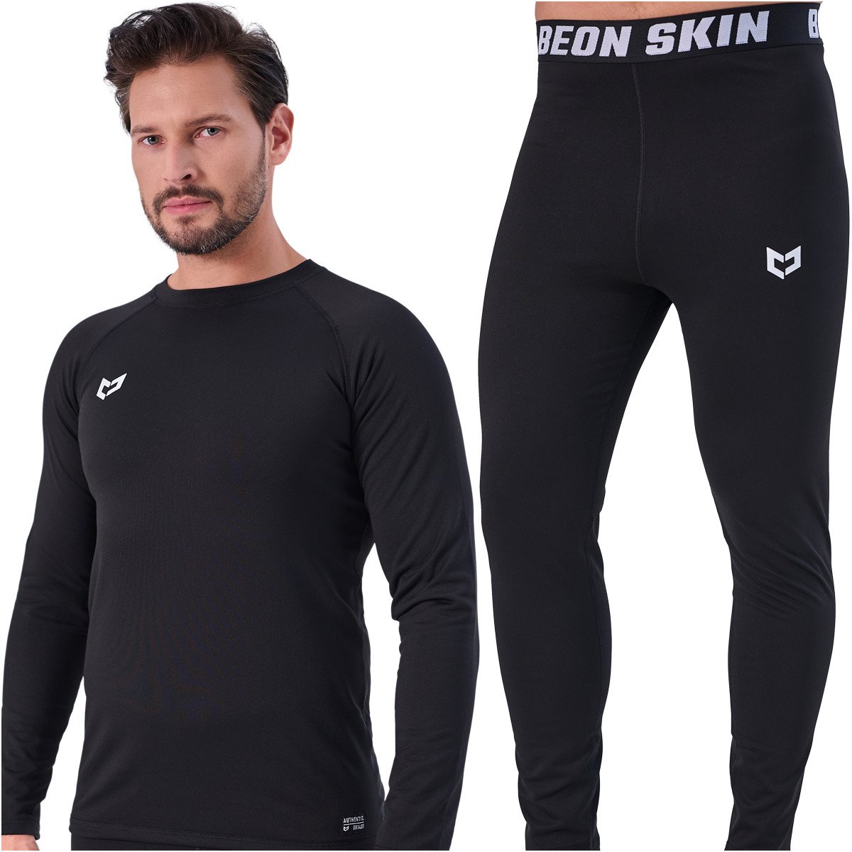 Beon Zestaw termoaktywny Beon Skin Flare MEN Quantum Black (XL)