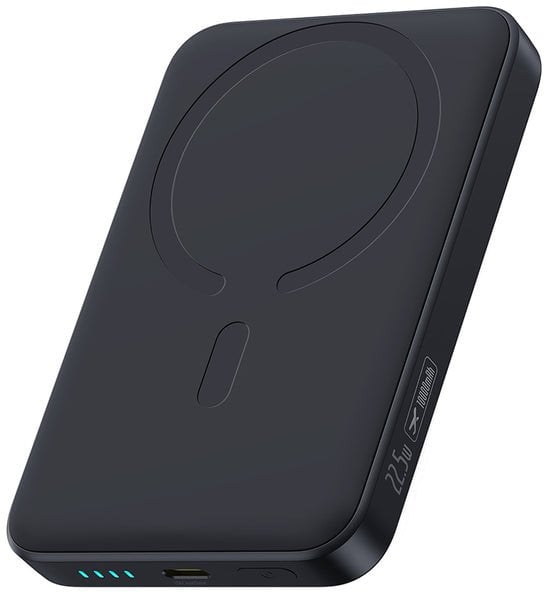 Powerbank Baseus EnerFill FM11 Ultra-Mini 10000mAh 22.5W kompatybilny z MagSafe + kabel Baseus Simple USB-C 20V 3A 30cm czarny