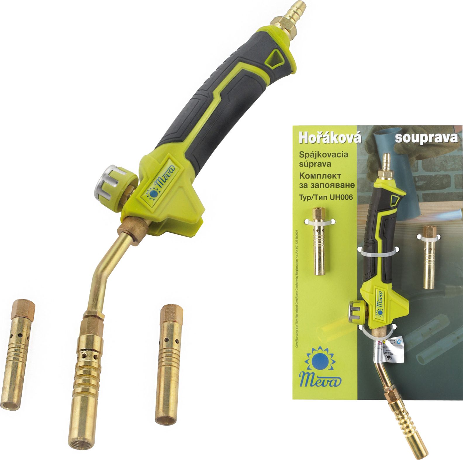 Meva Palnik gazowy do lutowania cyną LPG, Zestaw