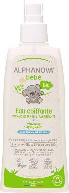 Alphanova Alphanova Bebe, Woda do rozczesywania i mycia włosów, 200ml