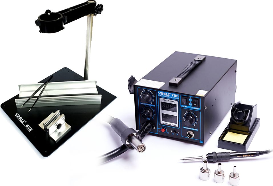 Techrebal Stacja lutownicza Yihua 706 + Uchwyt PCB