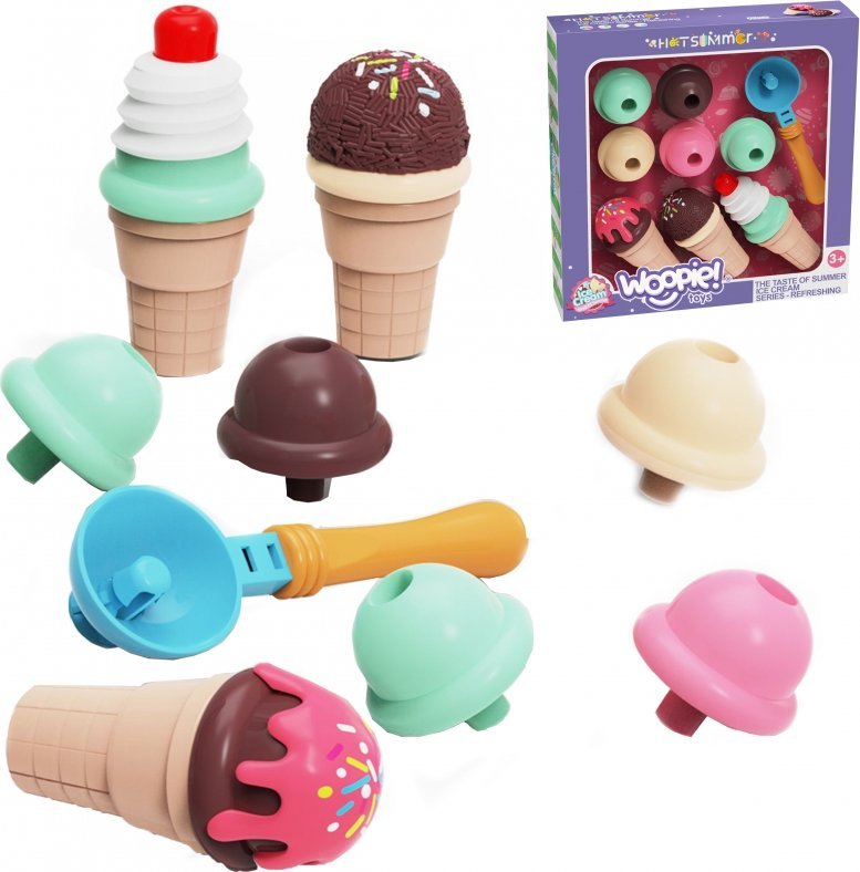 Woopie Zestaw do Robienia Lodów Układanka Lodziarnia 15 el.