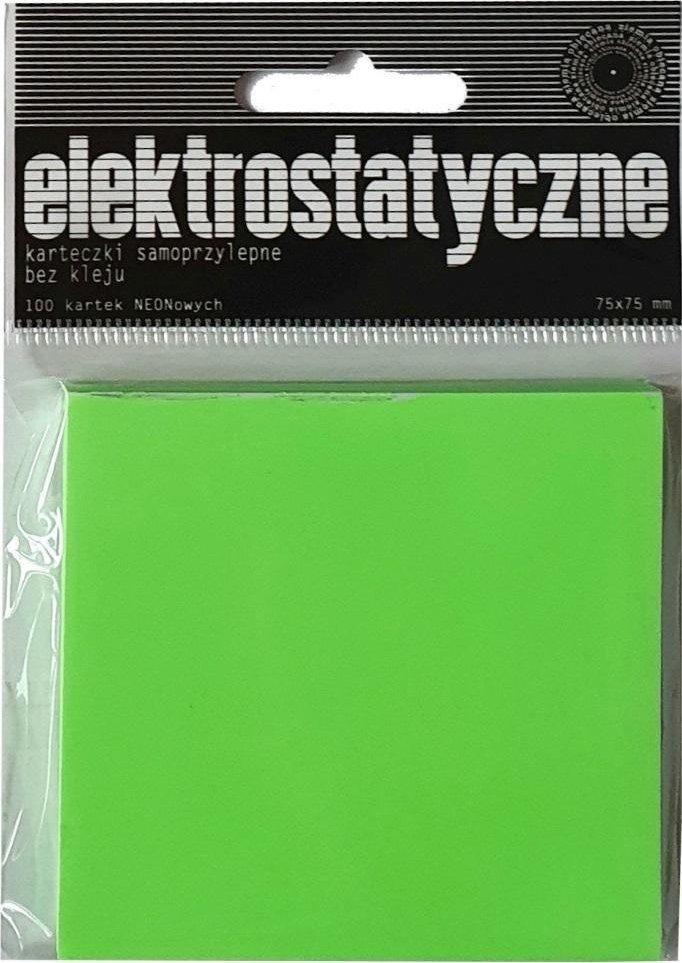 Ziemia Obiecana Karteczki elektrostatyczne 75x75mm 100K zielone
