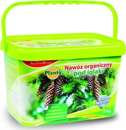 Nawóz organiczny do iglaków granulat 3kg do zasilania na bazie obornika