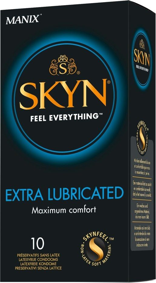 SKYN SKYN prezervatyvai Extra Lubricated, 10 vnt