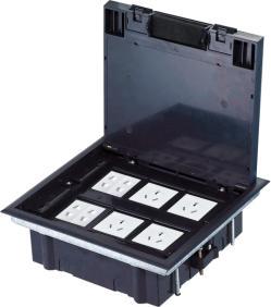 Alantec Puszka podłogowa (floorbox) 6M (45x45) regulowana głębokość, do podłogi technicznej (wylewka opcjonalnie) (PP005)