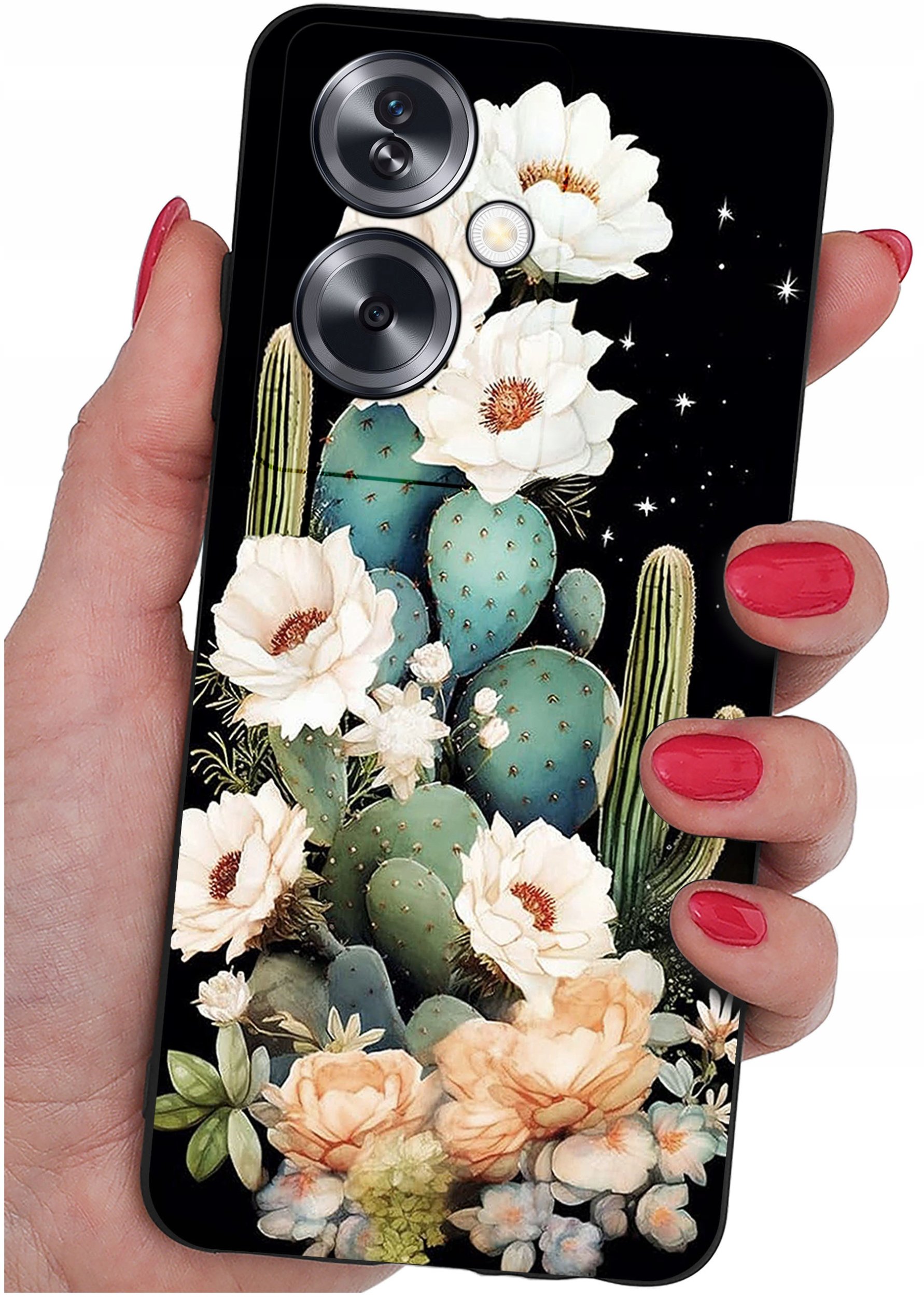 ETUI do Oppo A79 5G WZORY |SILIKONOWE MATT CASE + SZKŁO ochronne 9H