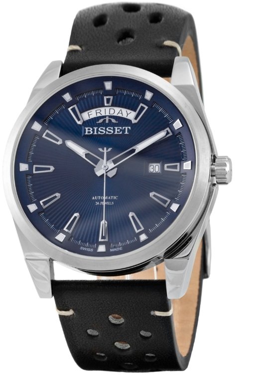 Zegarek Bisset Męski zegarek szwajcarski AUTOMAT BSCF39 szkło szafirowe gt