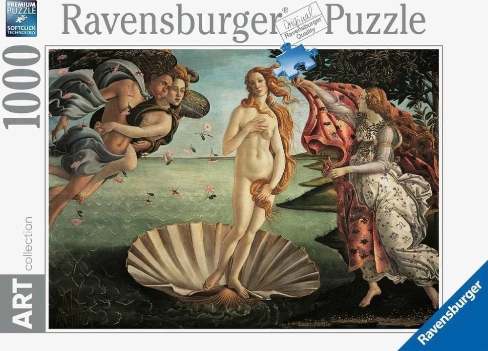 Ravensburger Puzzle Art Narodziny Wenus 1000 elementów