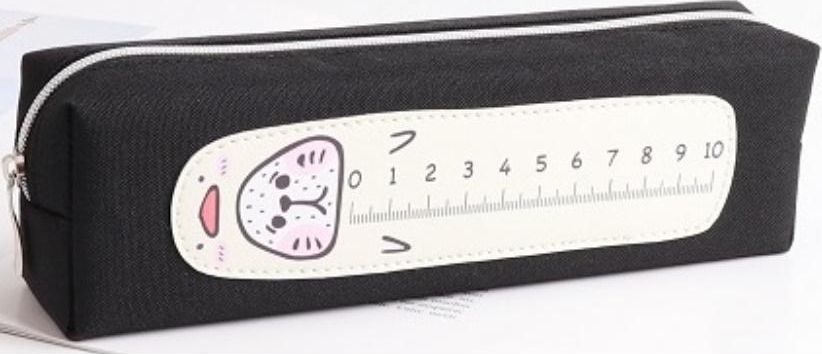 Piórnik Fresh Piórnik tuba mała Kot linijka beżowa FRESH