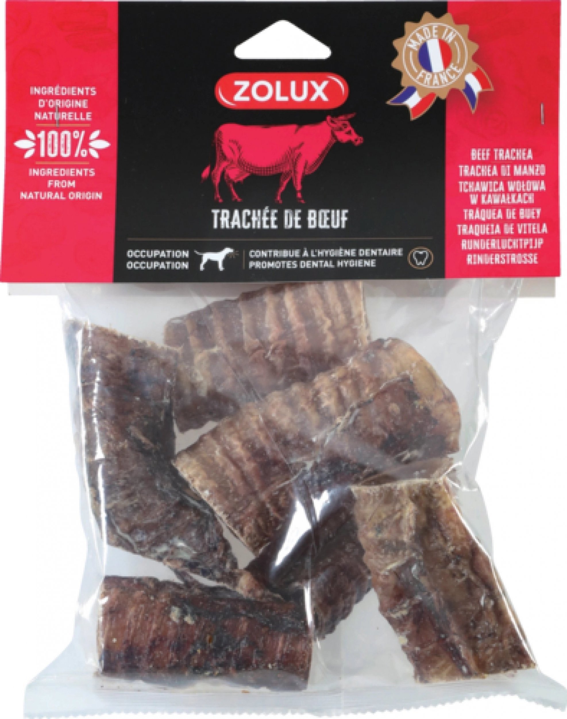 Zolux ZOLUX Tchawica wołowa pocięta 4/5 cm, 200 g