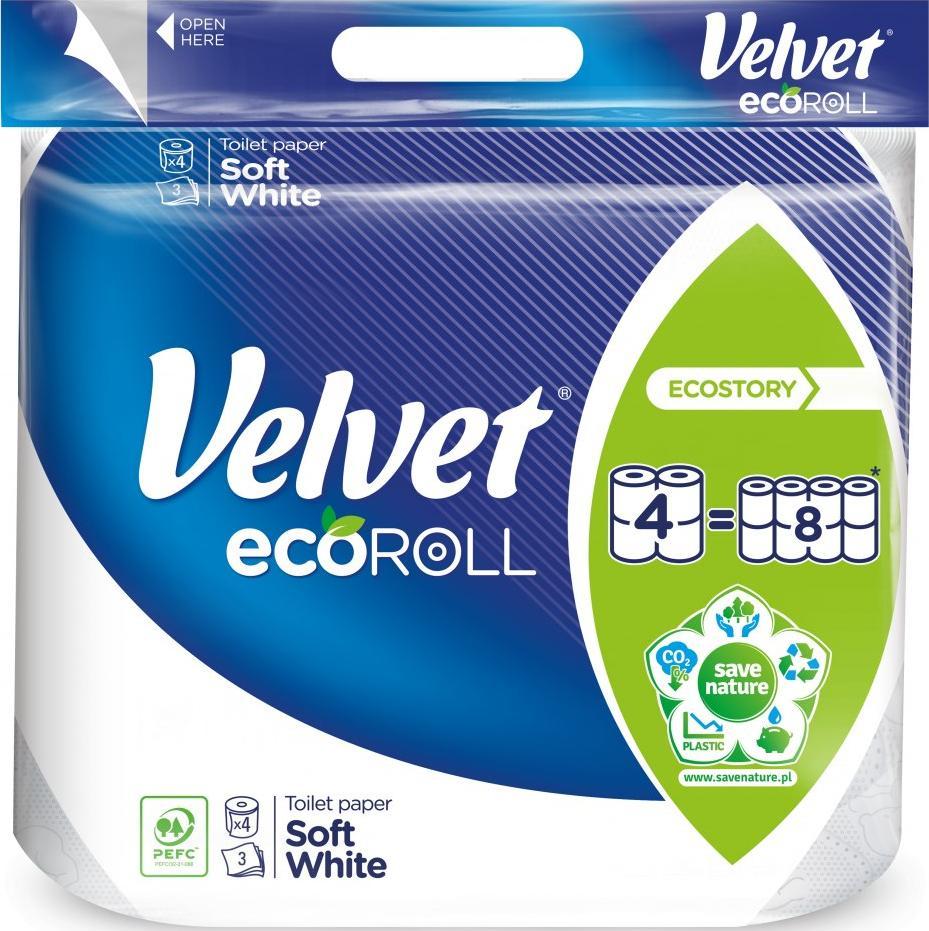 Velvet Papier toaletowy Velvet Ecoroll 4 rolki