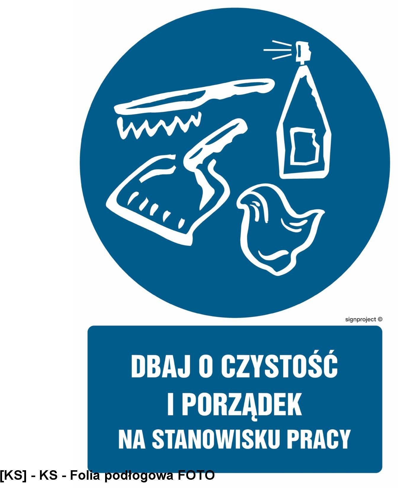 GL035 - Dbaj o czystość i porządek na stanowisku pracy 250x375